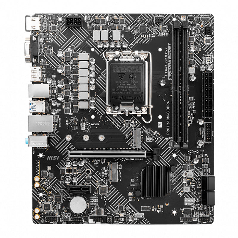 Placa Madre MSI PRO H610M-G DDR4 (Intel H610, LGA1700, DDR4, mATX)