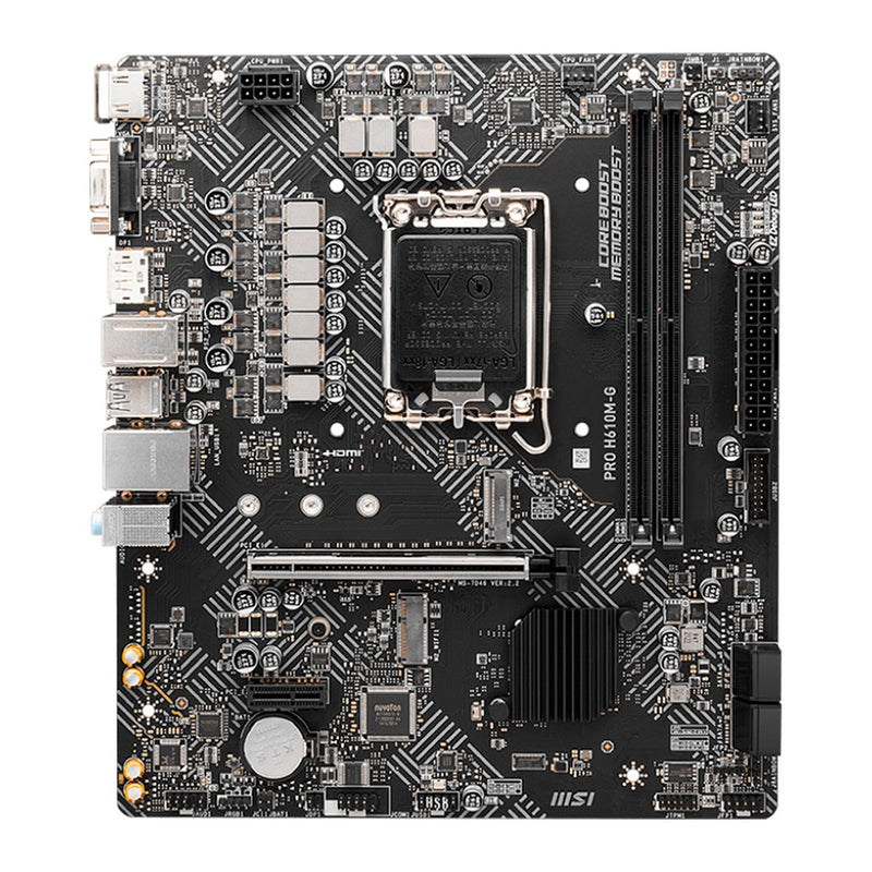Placa Madre MSI PRO H610M-G (Intel H610, LGA1700, DDR5, mATX)