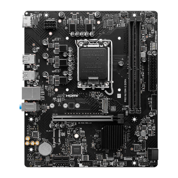 Placa Madre MSI PRO H610M-S DDR4 (Intel H610, LGA1700, DDR4, mATX)