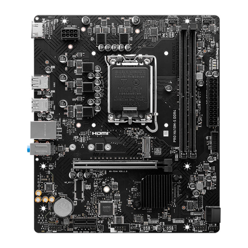 Placa Madre MSI PRO H610M-S DDR4 (Intel H610, LGA1700, DDR4, mATX)