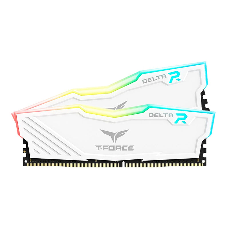 Memoria RAM TeamGroup T-Force Delta RGB 16GB (2x8GB) DDR4-3600 (CL18, DIMM, Blanco)