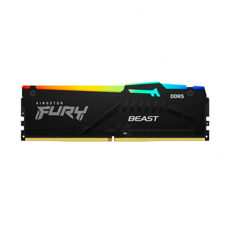 Memoria RAM Kingston Fury Beast RGB 16GB DDR5-6000 (CL36, DIMM, Negro)