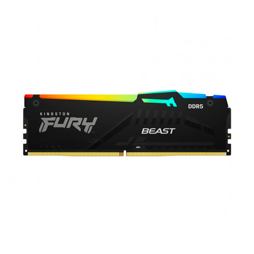 Memoria RAM Kingston Fury Beast RGB 16GB DDR5-6000 (CL36, DIMM, Negro)