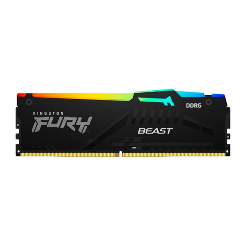 Memoria RAM Kingston Fury Beast RGB 16GB DDR5-6000 (CL36, DIMM, Negro)