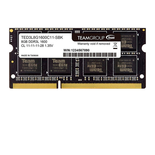 Memoria RAM TeamGroup Elite SO-DIMM 8GB DDR3L-1600MHz CL11 para laptop