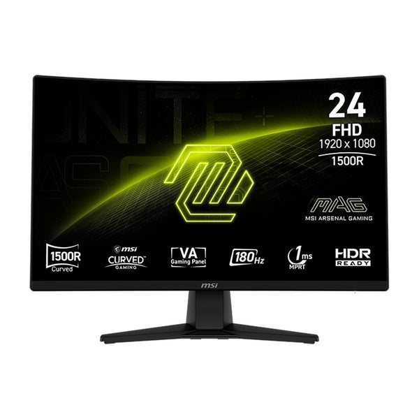 Monitor Curvo Gamer MSI MAG 242C 23.6" FHD VA 180Hz (1500R, HDMI/DP)