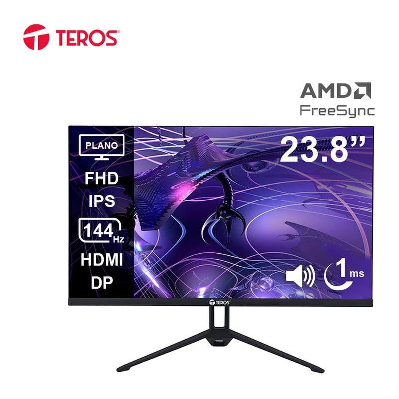 Monitor Teros TE-2417S 23.8" FHD IPS 144Hz (HDMI/DP, Parlantes)