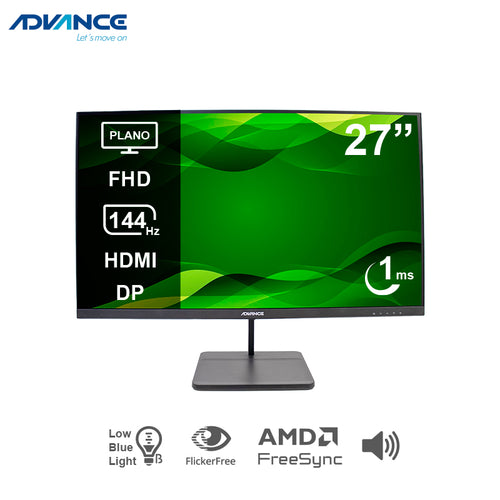 Monitor Advance ADV-2755S 27" FHD IPS 144Hz (HDMI/DP, Parlantes)