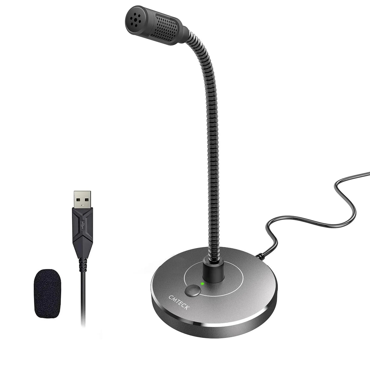 Micrófono USB para Computadora CMTECK G009, negro