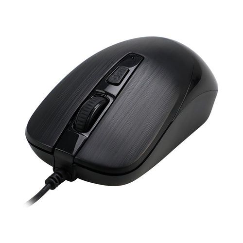 Mouse Óptico Teros TE-5076N 4 Botones (1600 DPI, USB, Negro)