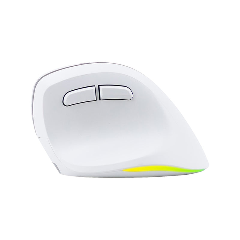 Mouse Inalámbrico Teros TE-1236S RGB Recargable 6 Botones (2400 DPI, Blanco)