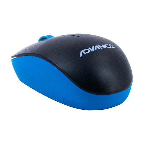 Mouse Inalámbrico Advance ADV-1238S 3 Botones (1200 DPI, 2.4GHz, Azul)