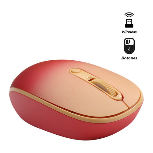 Mouse Inalámbrico Teros TE-1223S 4 Botones (1600 DPI, USB, Atardecer)