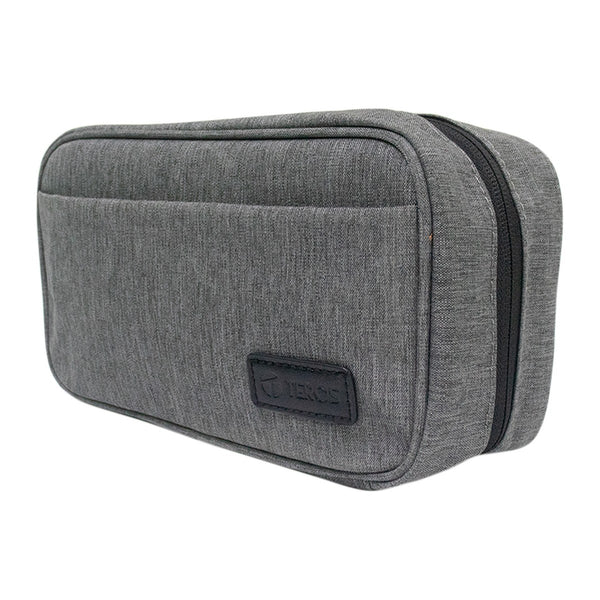 Organizador Portacables Teros TE-ACS9014 (Estuche Multiuso, Gris)