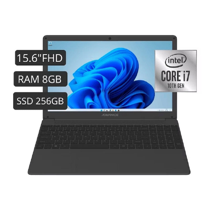 Laptop Advance PS7085 15.6, Core i7 8GB 256GB SSD Negro