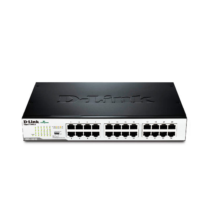 Switch D-Link DES-1024D, 24 puertos RJ45 10/100 Mbps (para rack)