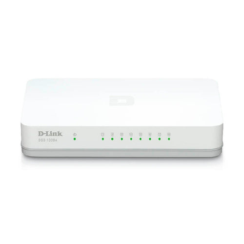Switch Gigabit D-Link DGS-1008A, 8 puertos RJ45 10/100/1000 Mbps