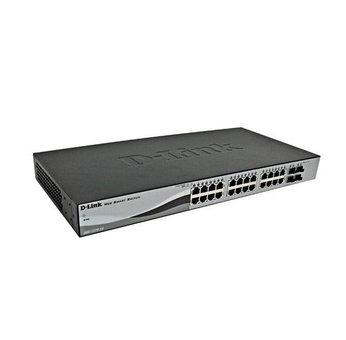 Switch Web Smart D-Link DGS-1210-28, 24 puertos GbE + 4 SFP (administrable)