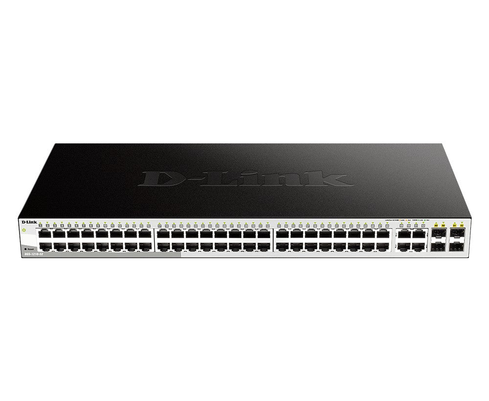 Switch Smart D-Link DGS-1210-52, 48 Puertos Gigabit + 4 SFP