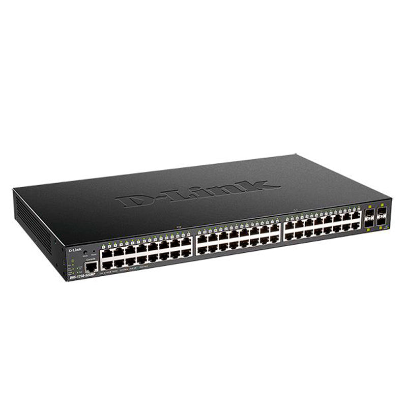 Switch D-Link DGS-1250-52XMP Smart Managed, 52 Puertos 10-Gigabit