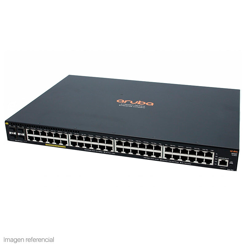 Switch Administrable HPE Aruba 2930F, 48 puertos GbE + 4 SFP