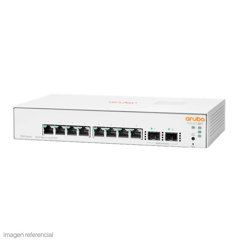 Switch Administrable HPE Aruba Instant On 1930 8G + 2 SFP (JL680A)