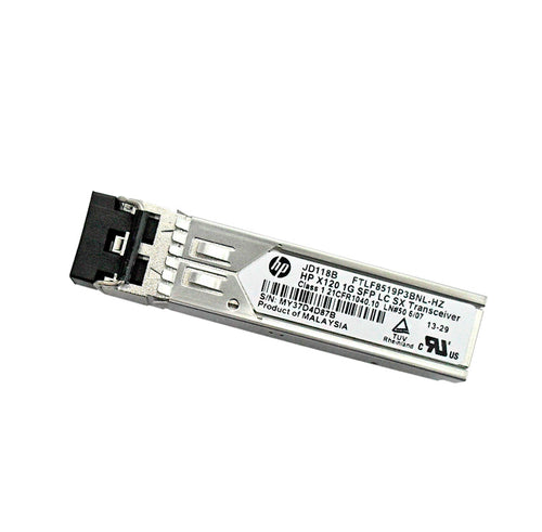 Transceptor de Fibra HP X120 1000Base-SX SFP (JD118B, Multimodo, LC, GbE)