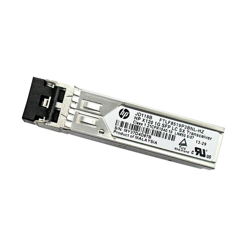 Transceptor de Fibra HP X120 1000Base-SX SFP (JD118B, Multimodo, LC, GbE)