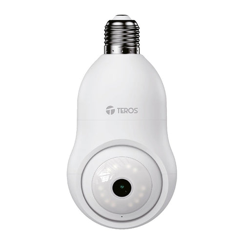 Cámara Foco Inteligente TEROS TE-90604W 3 MP Wi-Fi (socket E27, LED 5W, seguimiento 360°)