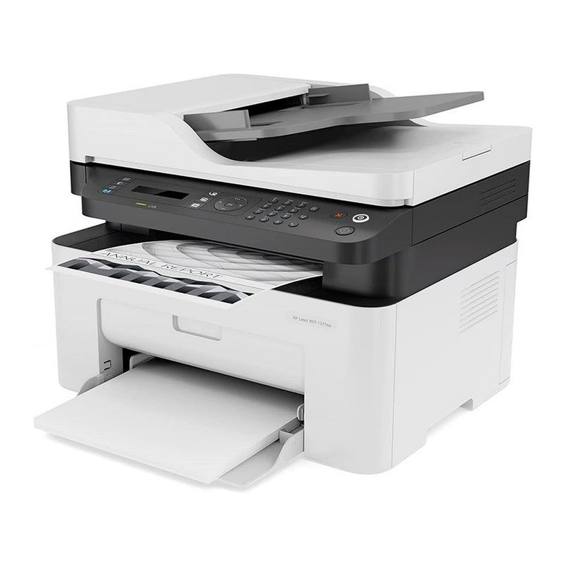 Impresora Multifuncional HP Laser MFP 137fnw monocromática (Wi-Fi, Ethernet, ADF 40 hojas, 20 ppm)