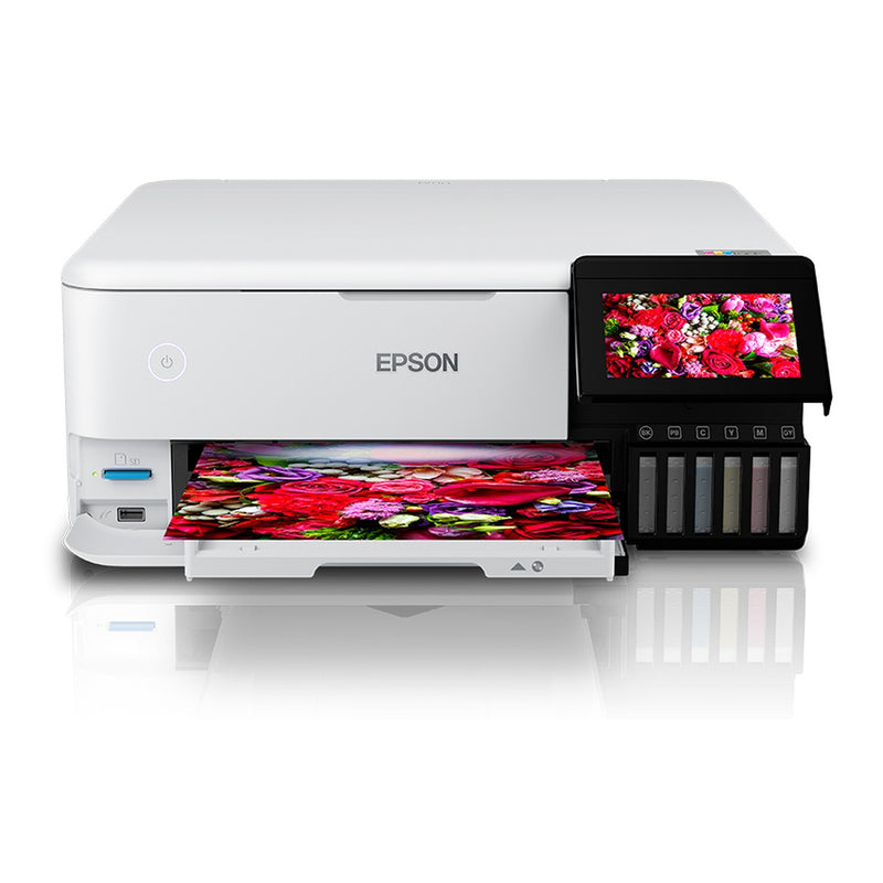 Impresora Multifuncional Fotográfica Epson EcoTank L8160 de 6 Tintas (Imprime en CD/DVD)