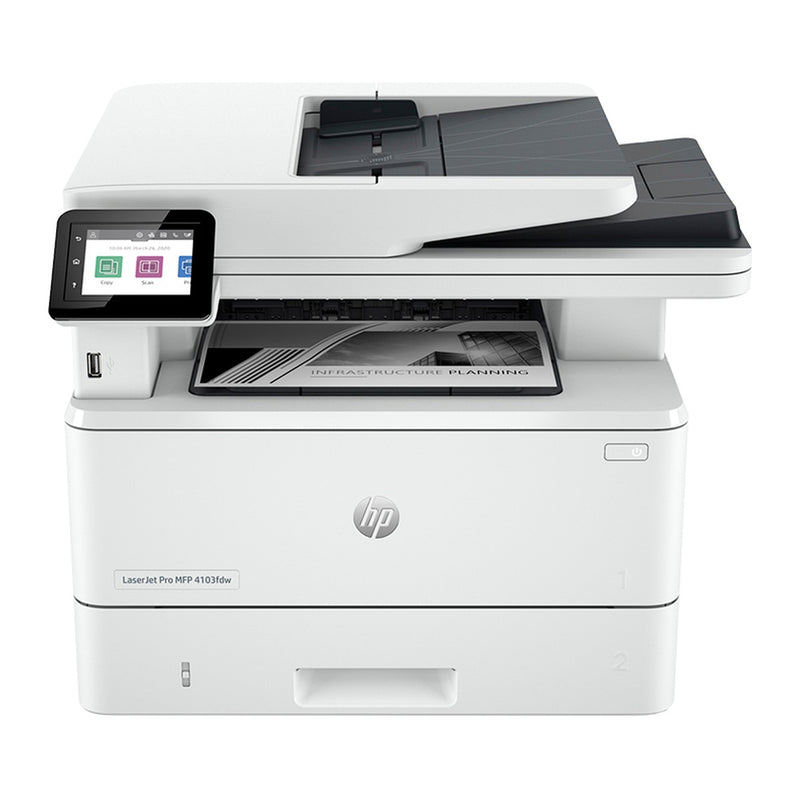 Impresora Multifuncional Láser Monocromática HP LaserJet Pro MFP 4103fdw (Imprime/Escanea/Copia/Fax, Wi-Fi)
