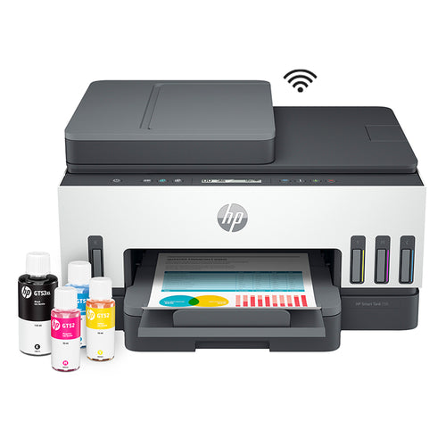 Impresora Multifuncional HP Smart Tank 750 de Tinta Continua (Wi-Fi, Bluetooth, Ethernet)