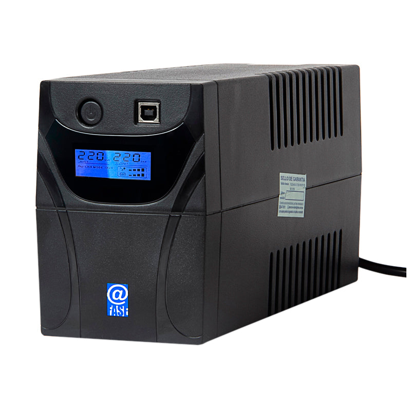 UPS Interactivo Elise Fase AUR-850-LCD-USB 850VA/480W con AVR y LCD