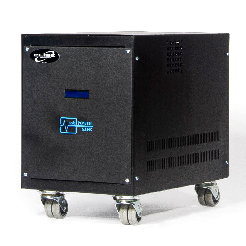 Estabilizador Elise IEDA Power Safe LCR10K 10kVA 220V Estado Sólido (LCD, Bornes)