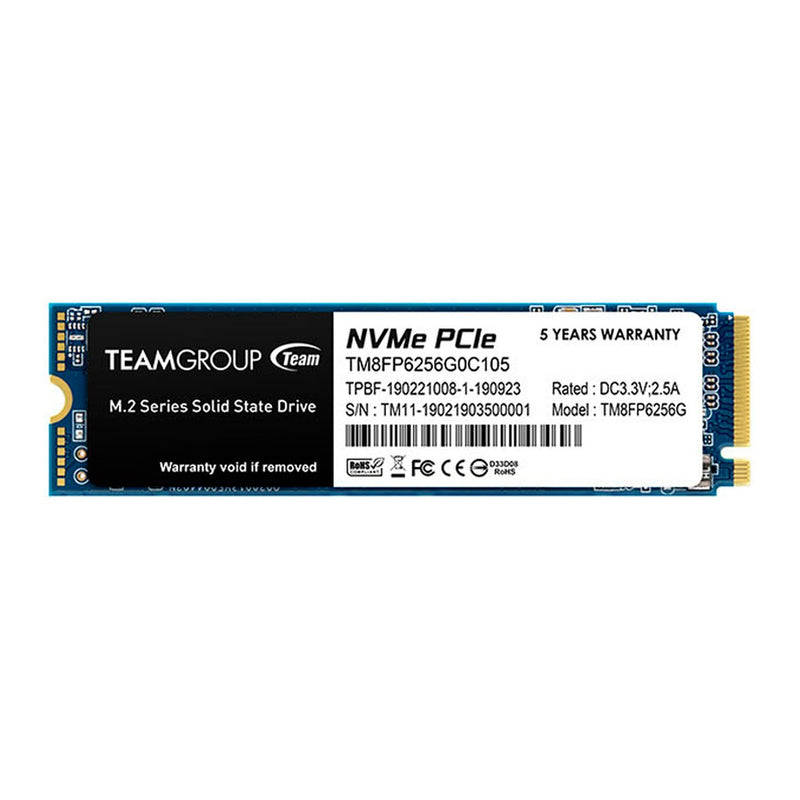 SSD TeamGroup MP33 256GB M.2 NVMe PCIe 3.0 (1600/1000 MB/s)