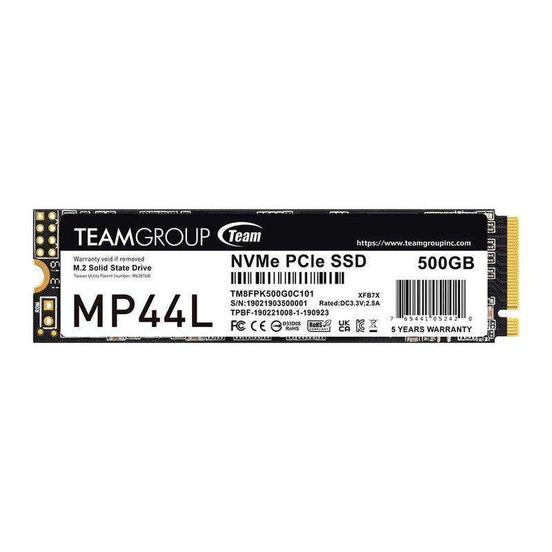 SSD TeamGroup MP44L 500GB M.2 NVMe PCIe 4.0 (5000/3700 MB/s)