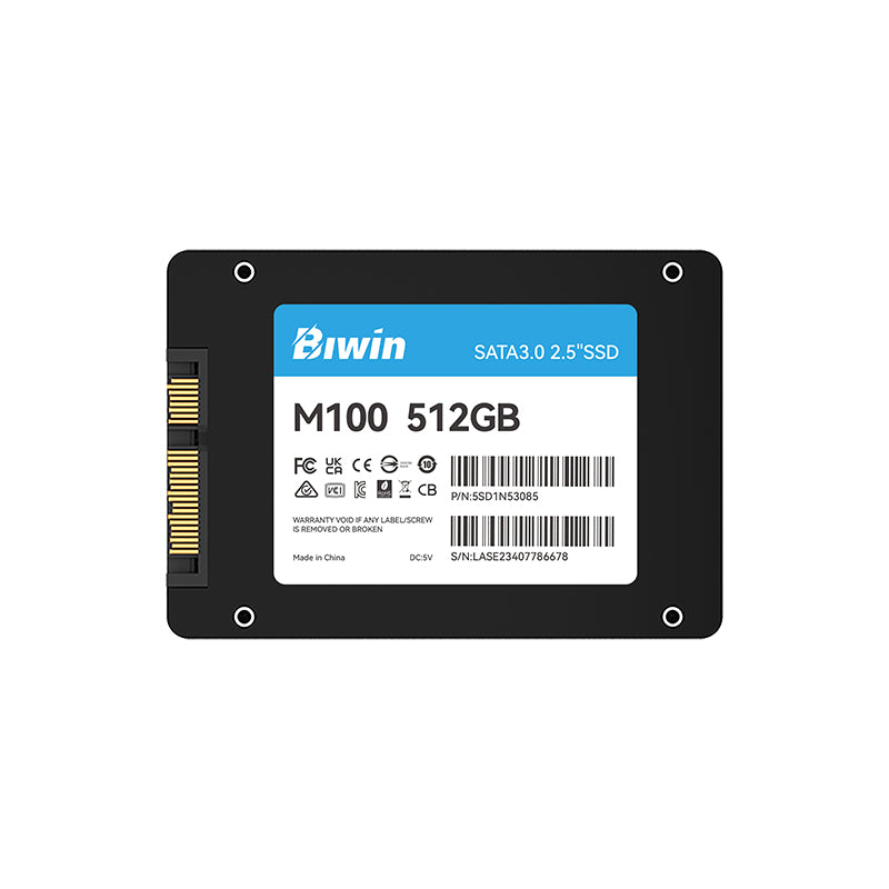 SSD Biwin M100 512GB (SATA 2.5", 550 MB/s)