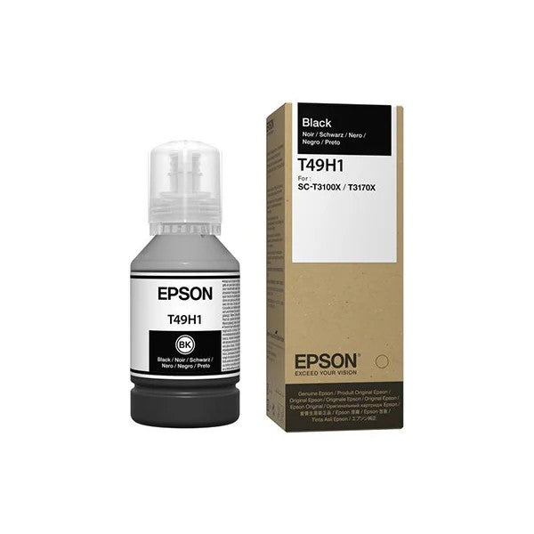 Botella de Tinta Epson T49H Negro, 140 ml (T49H100)