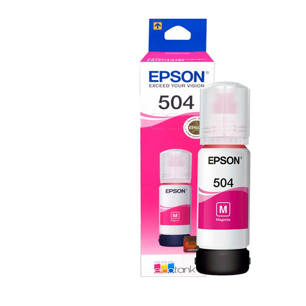 Botella de Tinta Epson T504320 Magenta 70ml (EcoTank L4150/L4260/L6171 y más)