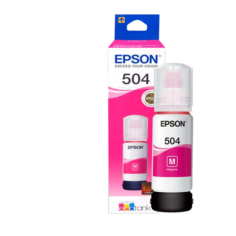 Botella de Tinta Epson T504320 Magenta 70ml (EcoTank L4150/L4260/L6171 y más)