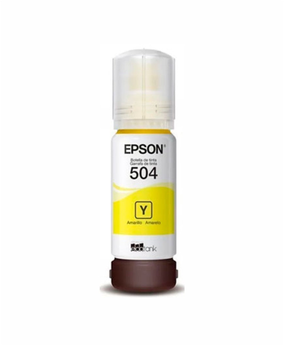 Botella de Tinta Epson T504 Amarillo 70ml (EcoTank L4150/L6171)