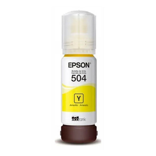 Botella de Tinta Epson T504 Amarillo 70ml (EcoTank L4150/L6171)
