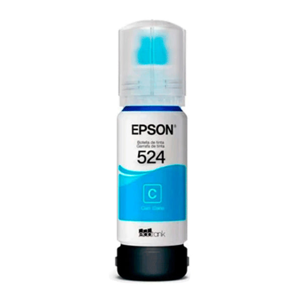 Botella de Tinta Epson T524220 Cyan (EcoTank serie 524)