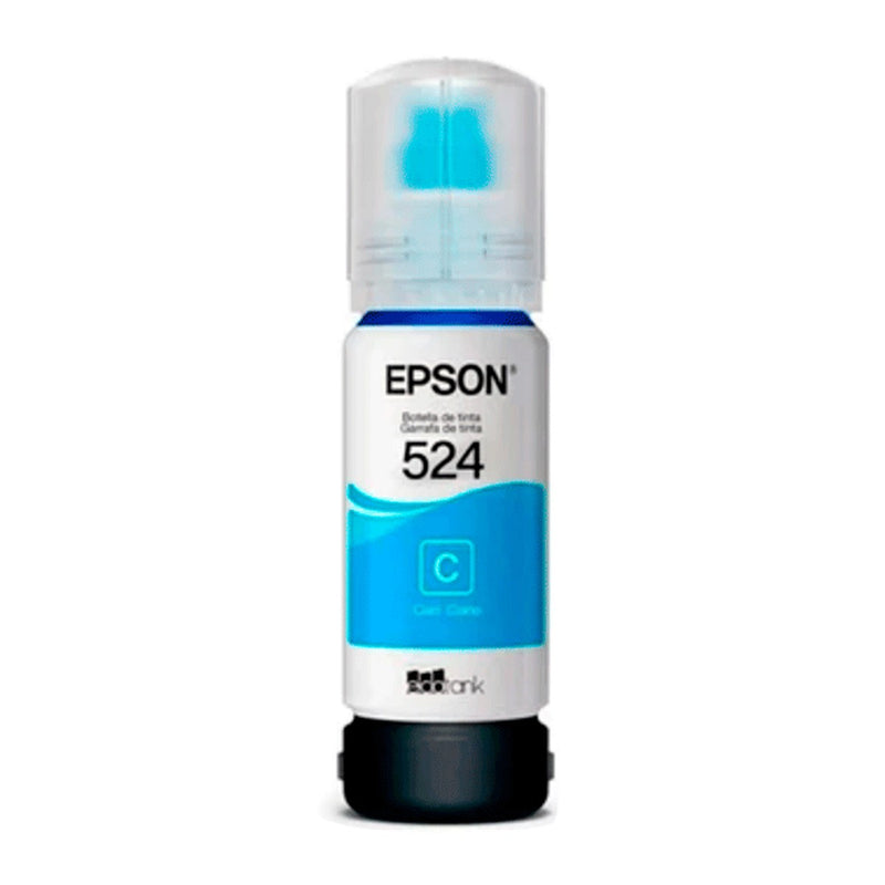 Botella de Tinta Epson T524220 Cyan (EcoTank serie 524)