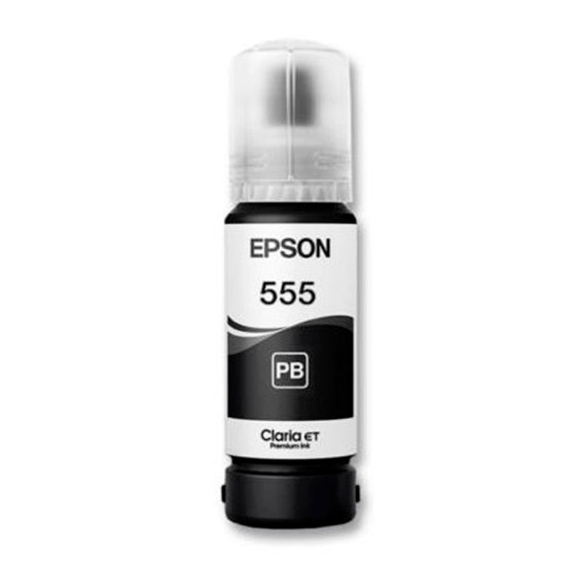 Botella de Tinta Epson T555120 Negro (EcoTank serie 555)