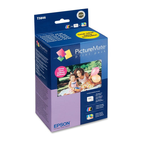 Kit de Impresión Fotográfica Epson T5846 PictureMate (Cartucho + Papel)