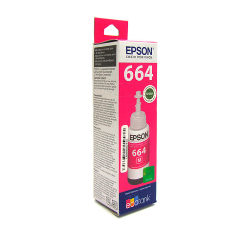 Botella de Tinta Epson T664320 Magenta 70ml (EcoTank serie 664, L200)