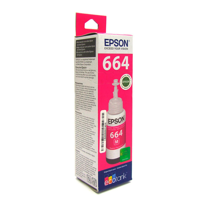 Botella de Tinta Epson T664320 Magenta 70ml (EcoTank serie 664, L200)