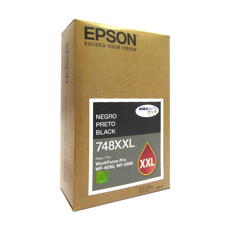 Cartucho de Tinta Epson 748XXL Negro Extra Alta Capacidad (WorkForce Pro WF-6090/6590)